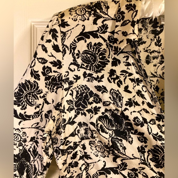 Vintage Silk Floral Wrap Blouse Petite Sophisticate Sz 6P - Picture 5 of 11